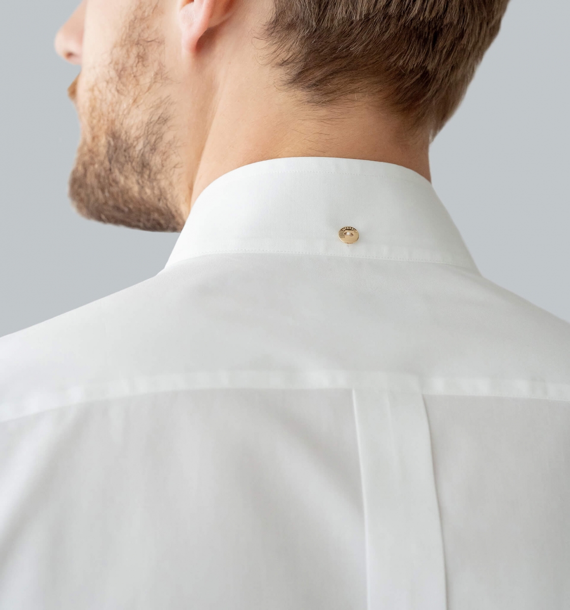 Men's white and gold dress shirt deals